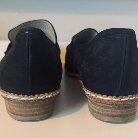 Bally of Switzerland Black Suede Penny Loafer Size 7.5 M Made in Italy Flats - Picture 7 of 7